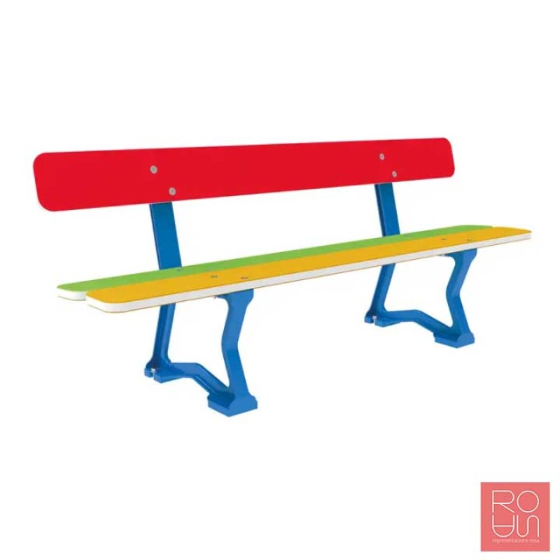 Banc infantil Mora Junior de PEAD i acer
